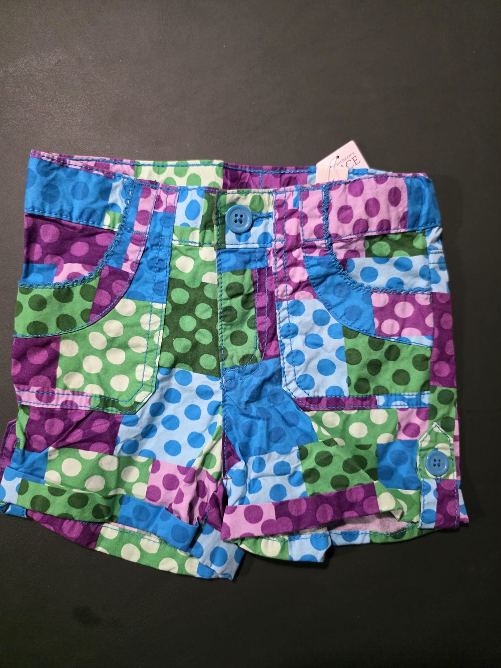 The Children's Place Multicolor Polka Dot Patchwork Shorts